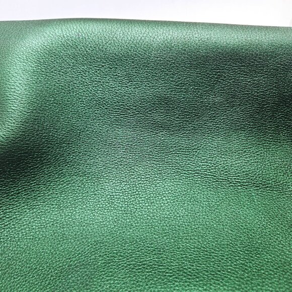 Frances Valentine Bottle Green Pebbled Leather Super Soft  Large Tote - Picture 6 of 10